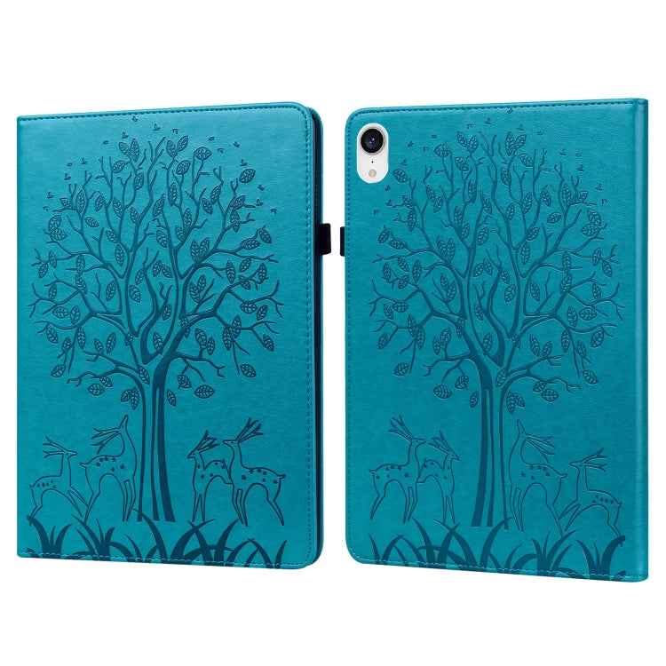 Custodia tablet in pelle con motivo albero e cervo per iPad mini