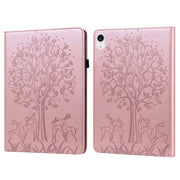Custodia tablet in pelle con motivo cervo e albero