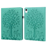 Custodia tablet in pelle con motivo albero e cervo per iPad mini