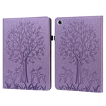 Custodia tablet in pelle con motivo albero e cervo per iPad mini