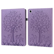 Custodia tablet in pelle con motivo cervo e albero