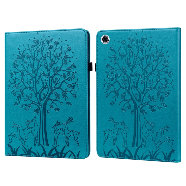 Custodia tablet in pelle con motivo albero e cervo per iPad mini