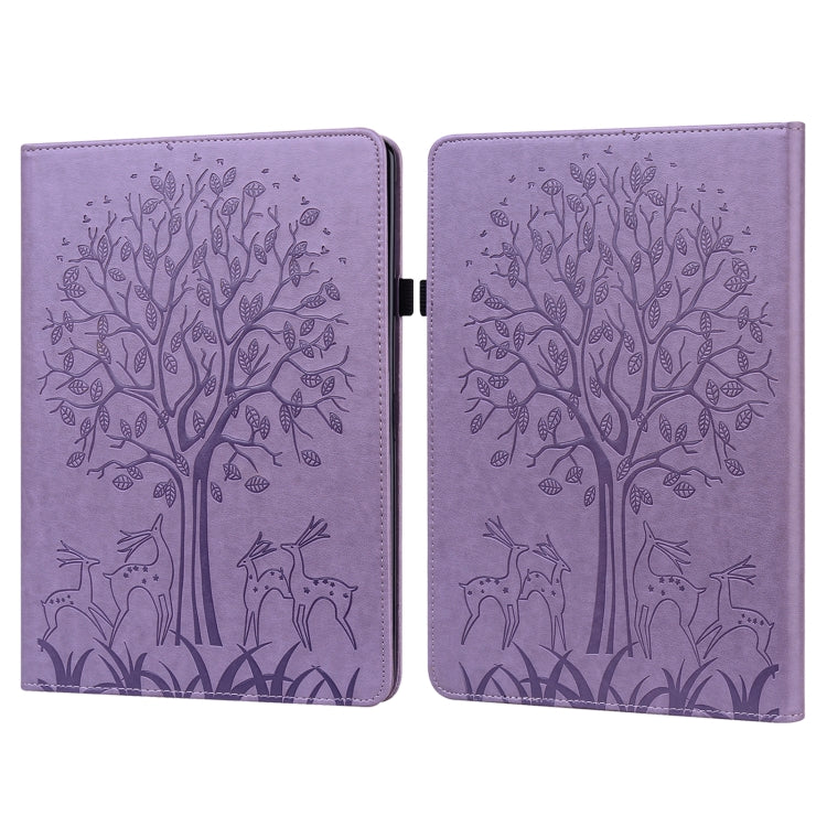 Custodia per tablet in pelle stampata con motivo albero e cervo con sonno / risveglio, For Xiaomi Pad 5 / 5 Pro, For Amazon Kindle Paperwhite 5 2021