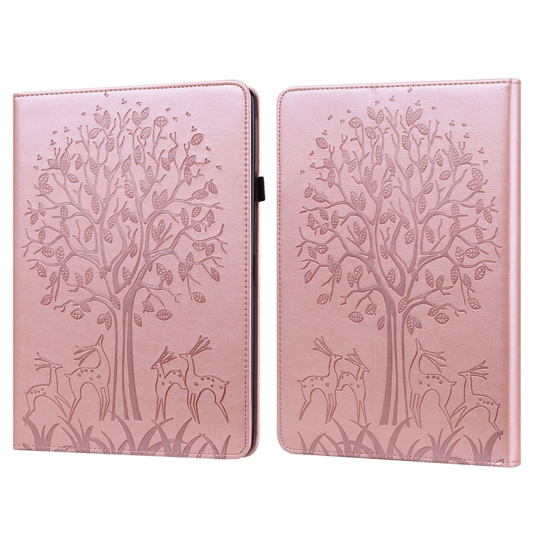 Custodia per tablet in pelle stampata con motivo albero e cervo con sonno / risveglio, For Xiaomi Pad 5 / 5 Pro, For Amazon Kindle Paperwhite 5 2021