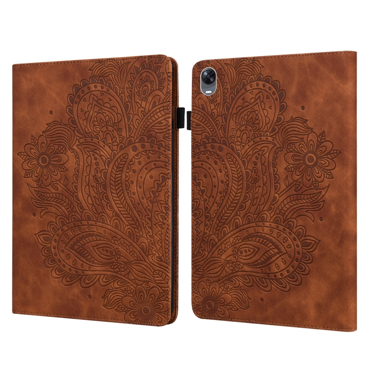 Custodia tablet in pelle TPU con motivo pavone per Huawei MediaPa