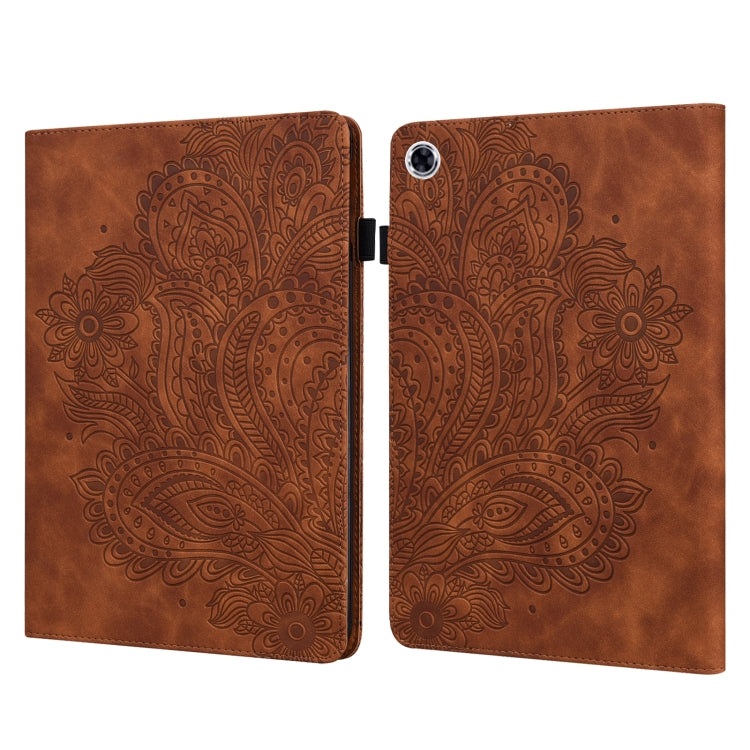 Custodia tablet in pelle TPU con motivo pavone per Huawei MediaPa