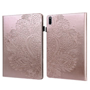 Custodia per tablet in pelle TPU + PU con motivo in rilievo pavone, For Huawei MatePad 10.4, For Huawei MatePad T8 8.0 2020, For Huawei MediaPad T3 10, For Huawei MediaPad T5 10