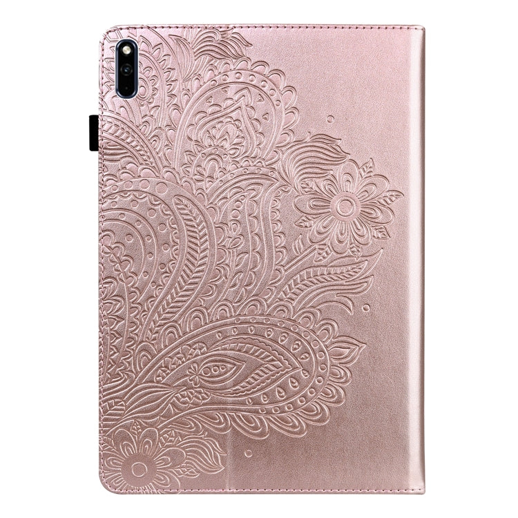 Custodia tablet in pelle TPU con motivo pavone per Huawei MediaPa