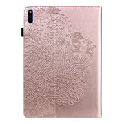 Custodia per tablet in pelle TPU + PU con motivo in rilievo pavone, For Huawei MatePad 10.4, For Huawei MatePad T8 8.0 2020, For Huawei MediaPad T3 10, For Huawei MediaPad T5 10