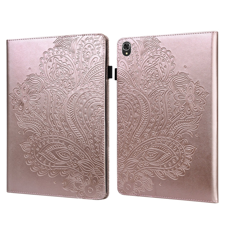 Custodia per tablet in pelle TPU + PU con motivo in rilievo pavone, For Lenovo Tab K10 10.3 inch TB-X6C6F / TB-X6C6X & M10 Plus 10.3 inch TB-X606 / TB-X606F, For Lenovo Legion Y700                                                                        ...