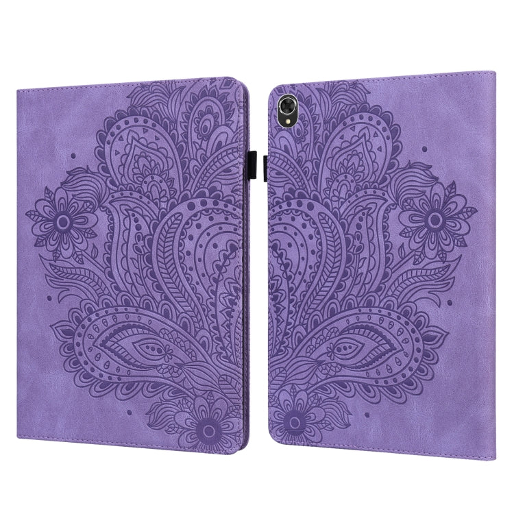 Custodia tablet in pelle TPU con motivo pavone Lenovo
