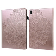 Custodia per tablet in pelle TPU + PU con motivo in rilievo pavone, For Lenovo Tab E10 TB-X104F