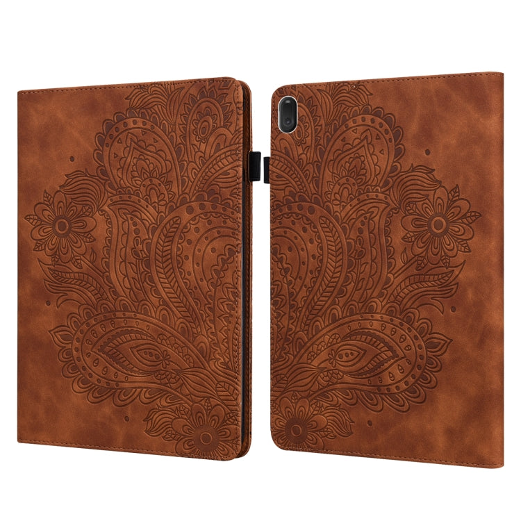 Custodia tablet in pelle TPU con motivo pavone Lenovo Tab E10
