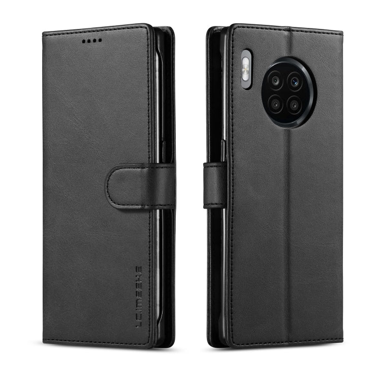 LC.IMEEKE Custodia per telefono in pelle con vibrazione in vitello, For Honor 50 Lite