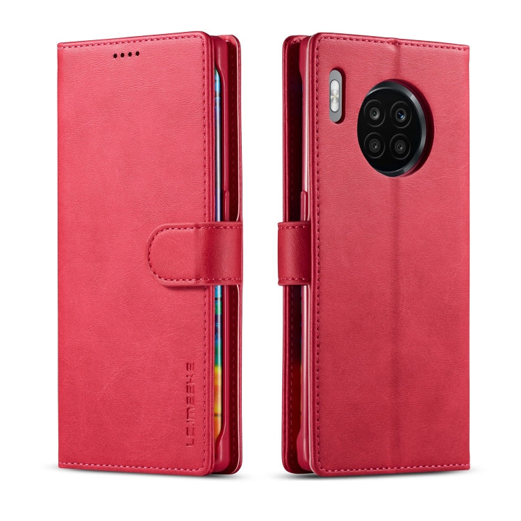 LC.IMEEKE Custodia per telefono in pelle con vibrazione in vitello, For Honor 50 Lite