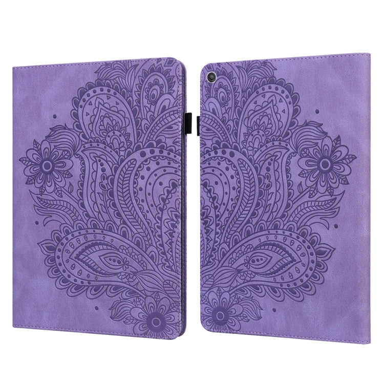 Custodia per tablet in pelle con motivo in rilievo pavone, For Amazon Fire HD 10 2021 / HD 10 Plus 2021, For Amazon Fire HD 8 2017, For Amazon Kindle Parperwhite 5 2021 11th Gen.