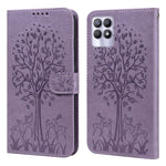 Custodia per telefono in pelle a vibrazione orizzontale con stampa pressata con motivo ad albero e cervo, For OPPO A32 / A33 / A52 / A52s, For OPPO A16, For Realme 8i