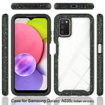 Starry Sky Solid Color Series Custodia per PC + TPU antiurto, For Samsung Galaxy A03s 164mm, For Samsung Galaxy A03s 166mm