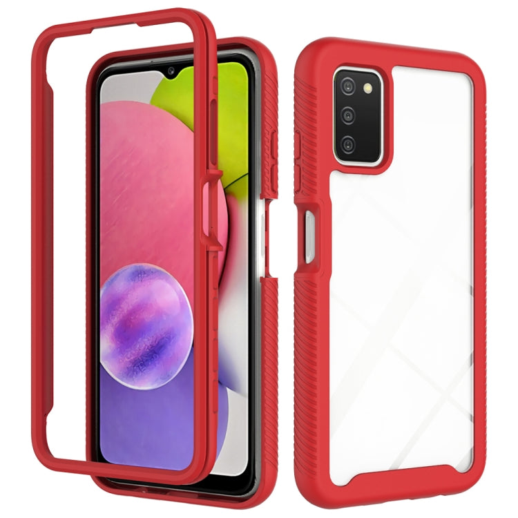 Starry Sky Solid Color Series Custodia per PC + TPU antiurto, For Samsung Galaxy A03s 164mm, For Samsung Galaxy A03s 166mm