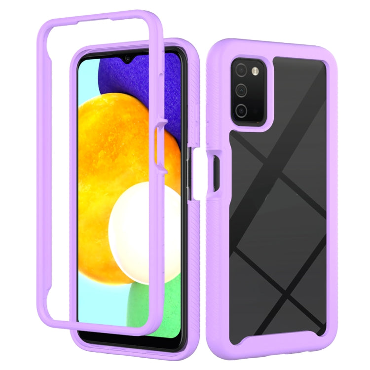 Starry Sky Solid Color Series Custodia per PC + TPU antiurto, For Samsung Galaxy A03s 164mm, For Samsung Galaxy A03s 166mm