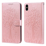 Custodia portafoglio in pelle con stampa per iPhone 11