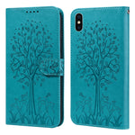 Custodia portafoglio in pelle con stampa per iPhone 11
