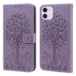 Custodia portafoglio in pelle con stampa per iPhone 11