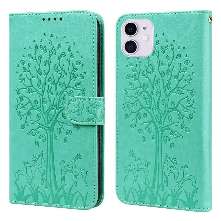Custodia portafoglio in pelle con stampa per iPhone 11