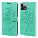 Custodia portafoglio in pelle con stampa per iPhone 11