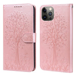 Custodia portafoglio in pelle con stampa per iPhone 12 Pro Max