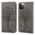 Custodia portafoglio in pelle con stampa per iPhone 12 Pro Max