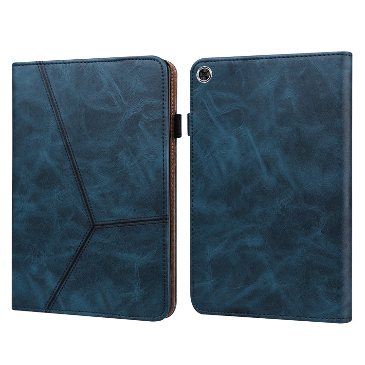 Custodia in pelle a righe goffrata tinta unita, For OPPO Realme Pad, For Huawei MediaPad M5 Lite 10.1, For Huawei MatePad 10.8 (2021), For Huawei MatePad 11 (2021)