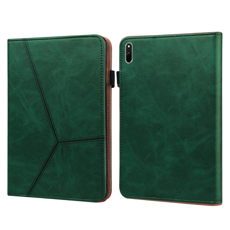 Custodia in pelle a righe goffrata tinta unita, For OPPO Realme Pad, For Huawei MediaPad M5 Lite 10.1, For Huawei MatePad 10.8 (2021), For Huawei MatePad 11 (2021)