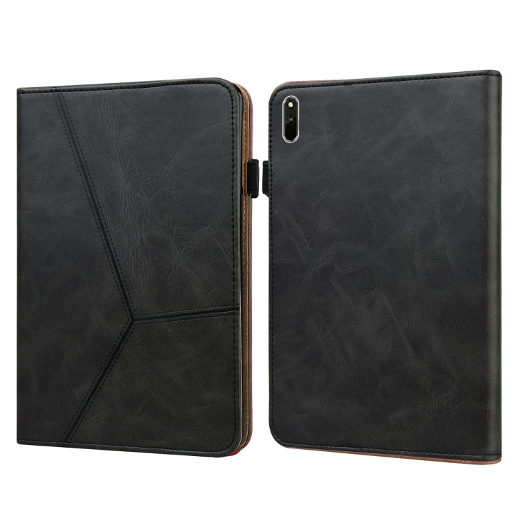 Custodia in pelle a righe goffrata tinta unita, For OPPO Realme Pad, For Huawei MediaPad M5 Lite 10.1, For Huawei MatePad 10.8 (2021), For Huawei MatePad 11 (2021)