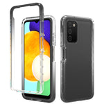 Trasparenza PC bicolore sfumato + custodia per telefono in TPU, For Samsung Galaxy A03s 165.8mm US Version