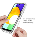 Trasparenza PC bicolore sfumato + custodia per telefono in TPU, For Samsung Galaxy A03s 165.8mm US Version