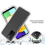 Trasparenza PC bicolore sfumato + custodia per telefono in TPU, For Samsung Galaxy A03s 165.8mm US Version