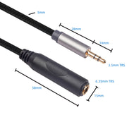 Cavo audio da 2 pz/pacco 3662B-02-03 da 3,5 mm maschio a 6,35 mm femmina