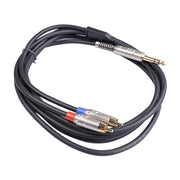 Cavo audio maschio da 6,35 mm a doppio RCA maschio, 1.8m, 3m