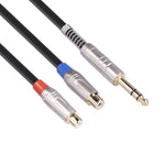 TC030YTR048-03 Cavo audio biforcato da 6,35 mm maschio a doppio RCA femmina