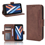 Custodia per telefono in pelle con motivo in pelle di vitello, For Wiko Y52, For Tecno Spark 7, For Xiaomi Redmi 10C, For Xiaomi Redmi K40S