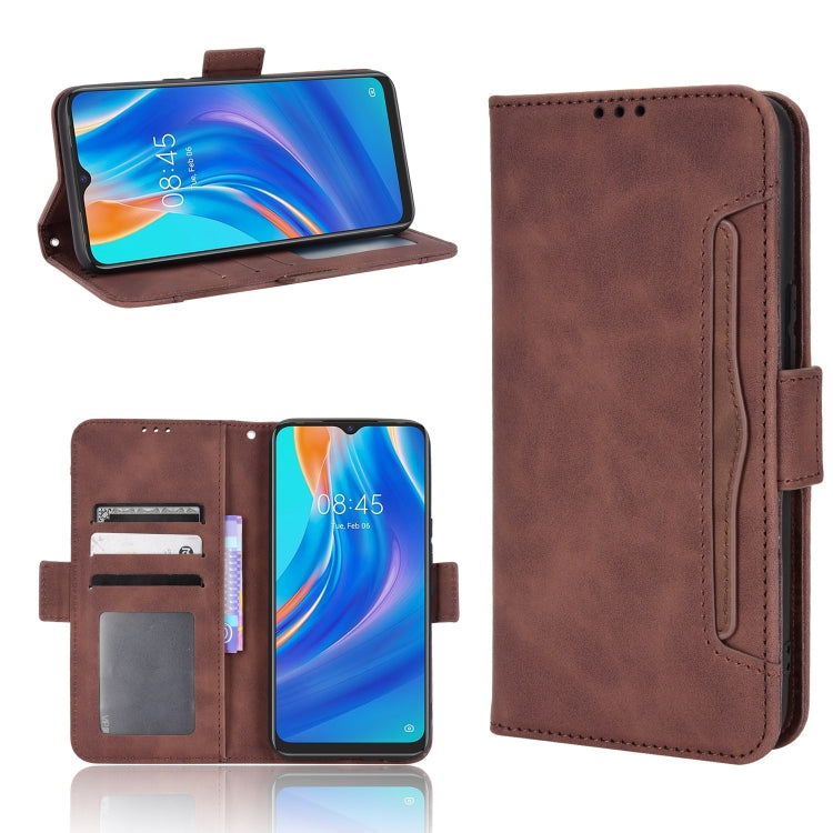 Custodia per telefono in pelle con motivo in pelle di vitello, For Wiko Y52, For Tecno Spark 7, For Xiaomi Redmi 10C, For Xiaomi Redmi K40S