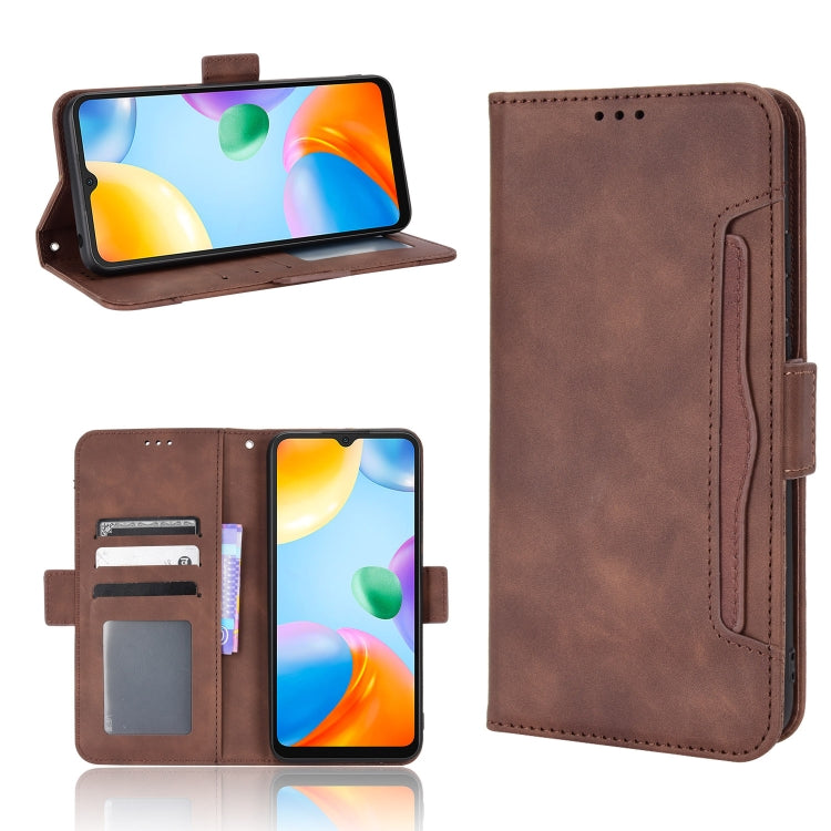 Custodia per telefono in pelle con motivo in pelle di vitello, For Wiko Y52, For Tecno Spark 7, For Xiaomi Redmi 10C, For Xiaomi Redmi K40S