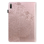 Custodia per tablet in pelle TPU + PU con motivo in rilievo pavone, For Huawei Matepad 11 2021, For Huawei MatePad Pro 10.8 2021