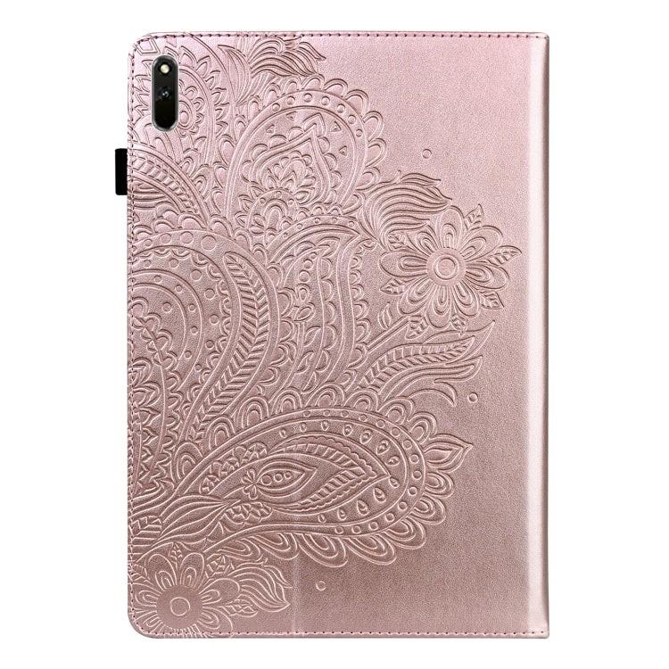 Custodia per tablet in pelle TPU + PU con motivo in rilievo pavone, For Huawei Matepad 11 2021, For Huawei MatePad Pro 10.8 2021