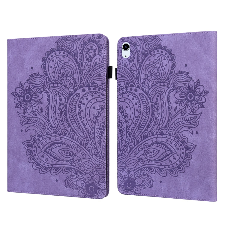 Custodia TPU con motivo pavone per iPad 10.2 2019 e Air