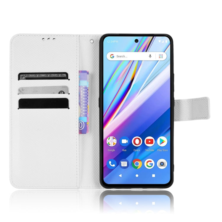 Custodia per telefono in pelle con trama a diamante, For BLU G91 Pro, For OPPO Realme Q3T / Q3S, For TCL 20 SE, For TCL 30 SE / 30 E / 306 / Sharp Aquos V6
