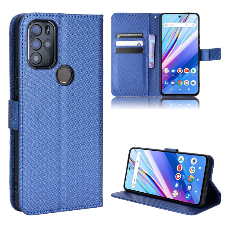Custodia per telefono in pelle con trama a diamante, For BLU G91 Pro, For OPPO Realme Q3T / Q3S, For TCL 20 SE, For TCL 30 SE / 30 E / 306 / Sharp Aquos V6