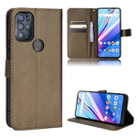 Custodia per telefono in pelle con trama a diamante, For BLU G91 Pro, For OPPO Realme Q3T / Q3S, For TCL 20 SE, For TCL 30 SE / 30 E / 306 / Sharp Aquos V6
