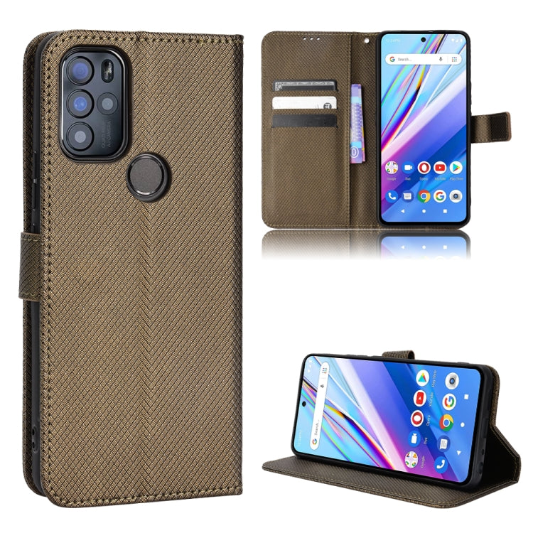 Custodia per telefono in pelle con trama a diamante, For BLU G91 Pro, For OPPO Realme Q3T / Q3S, For TCL 20 SE, For TCL 30 SE / 30 E / 306 / Sharp Aquos V6